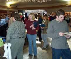 Job seekers checking out all their options at the Mat-Su Job Fair.