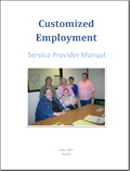 CEProvider Manual Cover with a photo of a support team and a client with a disability